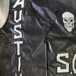 WWF WHOOP ASS 100% SOB Stone Cold Steve Austin 316 Smoking Skull Vest Attitude Era New Vintage Merchandise Collectible