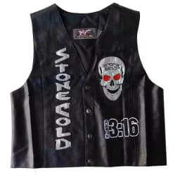 WWF WHOOP ASS 100% SOB Stone Cold Steve Austin 316 Smoking Skull Vest Attitude Era New Vintage Merchandise Collectible