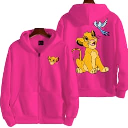 The Lion King Anime Spring and Autumn Men's New Zipper Hoodie Women's Pullover Couple Outdoor Sports Top Free Shipping