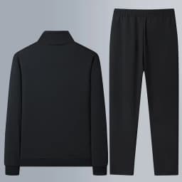 Men Stand Collar Zip Up Jacket And Drawstring Pants Set Casual Sports Tracksuit Set
