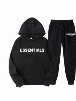 Men's and Women's Autumn and Winter Casual Print Drawstring Hoodies And Pants Set 2-Piece Hoodie + Sweatpants Brushed Loose Sweatshirt Suit，Hip-Hop Skateboard Casual Sportswear For Autumn And Winter