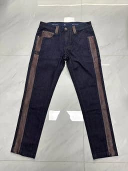 OECHSLI Jeans Cotton Thick Men 2027 new Embroidery elasticity Fashion zipper High quality comfortable Big size 34-42 long Pants