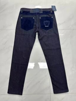 OECHSLI Jeans Cotton Thick Men 2027 new Embroidery elasticity Fashion zipper High quality comfortable Big size 34-42 long Pants
