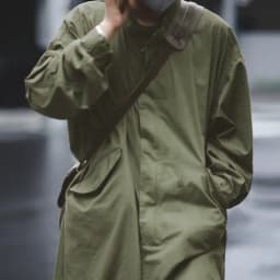 Maden Men's M51 Fishtail Trench Coat Vintage Green Weaving Waist Rope Jacket Medium Length Oversized Loose Outwear for Men