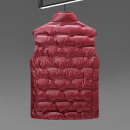 2026 Winter New Down Vest Coat Waterproof Fabric 90% Duck Down Content Thickened Warm Fashion Casual Down Shoulder