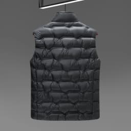 2026 Winter New Down Vest Coat Waterproof Fabric 90% Duck Down Content Thickened Warm Fashion Casual Down Shoulder