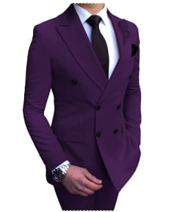 2026 New Beige Men's Suit 2 Pieces Double Breasted Notch Lapel Flat Slim Fit Casual Tuxedos For Wedding(Blazer+Pants)