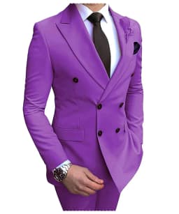 2026 New Beige Men's Suit 2 Pieces Double Breasted Notch Lapel Flat Slim Fit Casual Tuxedos For Wedding(Blazer+Pants)