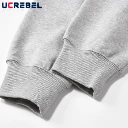 Solid Color Casual Long Sleeve Sweatshirts Mens Autumn Loose Simple Drop Shoulder Hoodies Men
