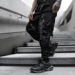 HKSH Spring New Men's Dark China-Chic Version Leggings Trend Ins Casual Overalls Safari Style Chic Ins Cotton Cargo Pants HK4992