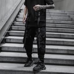 HKSH Spring New Men's Dark China-Chic Version Leggings Trend Ins Casual Overalls Safari Style Chic Ins Cotton Cargo Pants HK4992