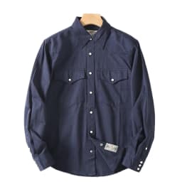 Spring And Autumn New American Retro Long-Sleeve Lapel Cargo Shirt Men's Fashion 100% Cotton Washed Double Pocket Casual Blouses