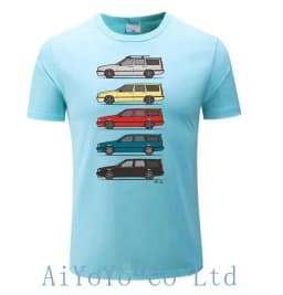2024 Car 850 V70 T5 Cars Turbo Wagons Men T Shirt Volvoes 850 V70 T5 T-Shirt Men Vintage Classic Men's TShirt