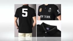 New Summer Men Polo Shirts Great Designer Original NEW YORK Brand Embroidered Short Sleeve Leisure Sports Loose Plus EU Size 7XL