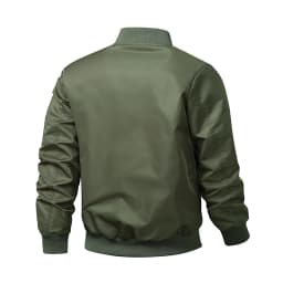 MA1 Pilot Jacket Men's American Retro Brand Stand Up Collar Bomber Jackets Men Loose Solid Color Casual Baseball Uniform Coat