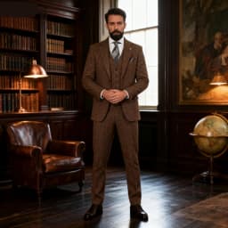 Men's Winter Tweed Wool Grey Slim Fit Formal Wedding Terno Fishbone 3 Piece Smoking Suit Male Ternos Ca
