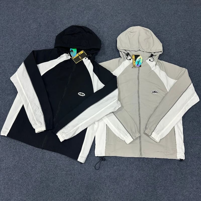 Autumn thin set color blocked embroidered badge for both men and women, high-quality windbreaker ins