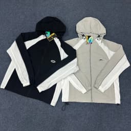 Autumn thin set color blocked embroidered badge for both men and women, high-quality windbreaker ins