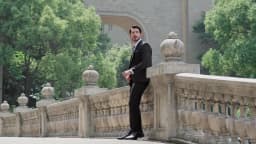 Men's Burgundy 2-Piece Suit Set (Blazer + Trousers Only, No Vest Included),Slim Fit Formal Business Wedding Party Jacket & Pants