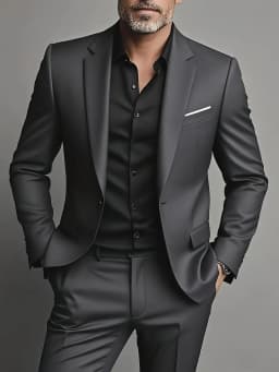 Men's Burgundy 2-Piece Suit Set (Blazer + Trousers Only, No Vest Included),Slim Fit Formal Business Wedding Party Jacket & Pants