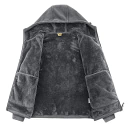 Polar Fleece Hooded Jacket for Men New 2025 Autumn Winter Outdoor Thicken Warm Parkas Coats Men Hiking Camping Jackets Clothing