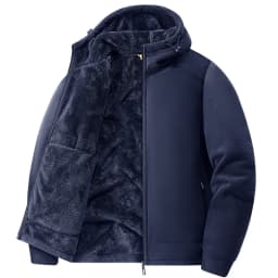 Polar Fleece Hooded Jacket for Men New 2025 Autumn Winter Outdoor Thicken Warm Parkas Coats Men Hiking Camping Jackets Clothing