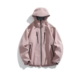 2026 Outdoor Laminated Hard Shell Windproof Waterproof Solid Color Fashionable Camping Fishing Sports Versatile Casual Jacket