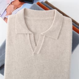 Autumn/Winter Men's 100% Pure Cashmere Pullover Business Casual Solid Knitted Sweater Loose Collar Tops Thick Warm Base Jumper