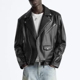 MAMELICCE Original design Rock punk style Slim fit leather coat Synthetic leather jackets Autumn and winter men's clothing tops