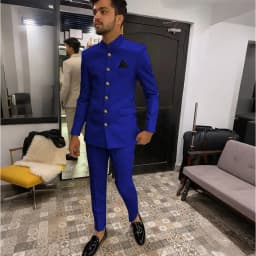 Skinny Biege Men Suit Single Breasted High Quality Stand-up Collar Business Formal Occasion Male Clothing Stylish Daily