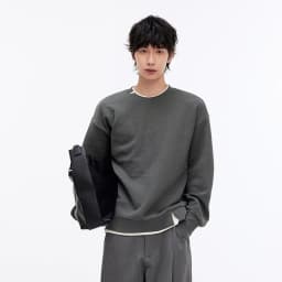 Semir Hoodie Men Color Block Fake Two Piece 2025 Autumn New Textured Letter Jacquard Casual Top