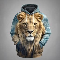 3D Lion Graphic Printed Men's Hoodie Fashion Street Hooded Sweatshirt Summer Autumn Oversized Tracksuit Pullover Casual Hoodies