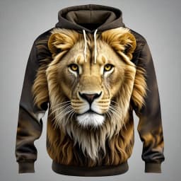 3D Lion Graphic Printed Men's Hoodie Fashion Street Hooded Sweatshirt Summer Autumn Oversized Tracksuit Pullover Casual Hoodies