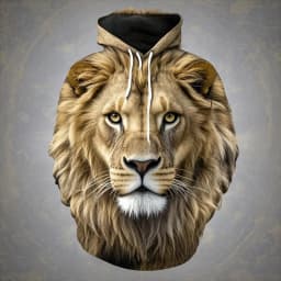 3D Lion Graphic Printed Men's Hoodie Fashion Street Hooded Sweatshirt Summer Autumn Oversized Tracksuit Pullover Casual Hoodies