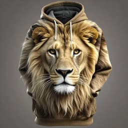 3D Lion Graphic Printed Men's Hoodie Fashion Street Hooded Sweatshirt Summer Autumn Oversized Tracksuit Pullover Casual Hoodies