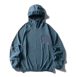 Unisex Lightweight Waffle Grid Hoodie Quick-Dry Long Sleeve T-Shirt Breathable Outdoor Athletic Pullover Top for Spring Autumn