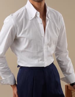 Summer Linen Blend Shirt For Men Large Pointed Collar Casual Top Quality Business Breathable Mens Shirts Commuting Professional