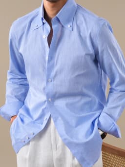 Summer Linen Blend Shirt For Men Large Pointed Collar Casual Top Quality Business Breathable Mens Shirts Commuting Professional