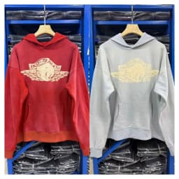 SAINT Vintage Printed Hoodie Coat Blue Red Premium Quality Winter Hip Hop Loose Casual Cotton Hooded Outerwear for Men Women