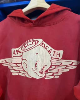 SAINT Vintage Printed Hoodie Coat Blue Red Premium Quality Winter Hip Hop Loose Casual Cotton Hooded Outerwear for Men Women