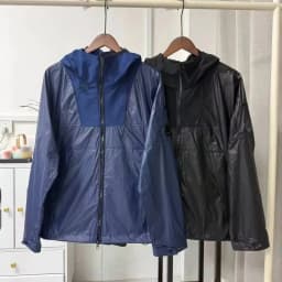 Style Men's Hooded Windproof Coat - Sleeve Lens Details, Professional Nylon Material. Zippered Street Fashion Outerwear.