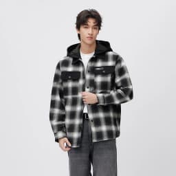 Semir Men Jacket Plaid 2026 Detachable Hooded Outdoor Urban Casual Everyday Style Soft Comfortable Daily Wear Trendy