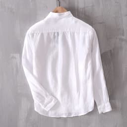New Designer Solid Linen Brand Shirt Men Fashion Casual Green Shirts For Men Pure Flax Tops Camisa Masculina Chemise