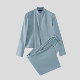 INCERUN Men Sets Solid Color Long Sleeve Blazer Wide Leg Pants Two Piece Sets Streetwear Elegant Fashion Men Matching Sets 2026