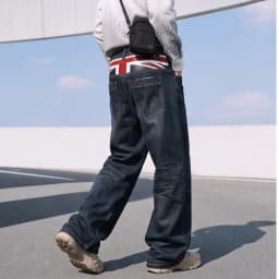 British Style Heavy Washed Baggy Men's Jeans Autumn Winter Denim Pants Man Rice Shaped Flag Wide Leg Straight Woman Trouser Male