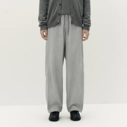 Semir Men Pants Cotton Curved Barrel Leg Drawstring Elastic Waist Loose Casual Style Autumn Trousers Daily Wear 2026