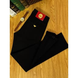 2024 New All-Matching Jeans Men's Black High-End Fashion Business Casual Stretch Slim Fit Ankle Tight Trousers