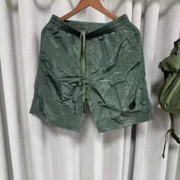Y2K style men's casual pants, mirror detail drawstring street style, casual summer boyfriend-style short pants