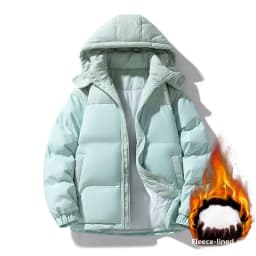 Hooded Cotton Coat for Men and Women - Winter Cotton Jacket for Couples - Thick Cotton Coat for Lovers - Outerwear for Couples