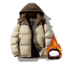 Hooded Cotton Coat for Men and Women - Winter Cotton Jacket for Couples - Thick Cotton Coat for Lovers - Outerwear for Couples